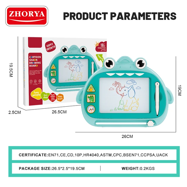 Plastic Children Educational Erasable Drawing Board for Kids