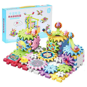 Electric Gear Building Blocks 83Pc - KIDZMART