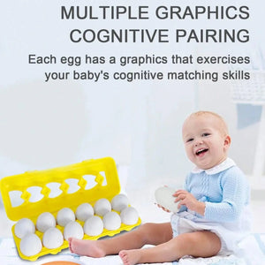 Montessori Smart Eggs Puzzle Matching - KIDZMART