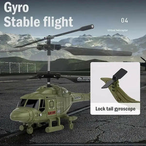 RC Military Flying Helicopter With Infrared Light - KIDZMART