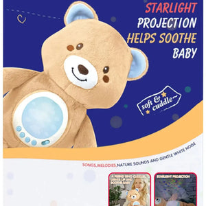 Multi Effects Musical Starry Light Projection Bear - KIDZMART