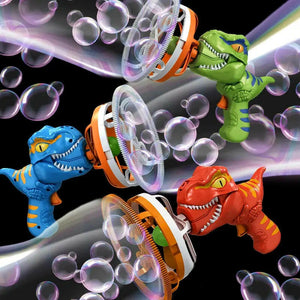 Electric Dinosaur Bubble Blower Machine - KIDZMART