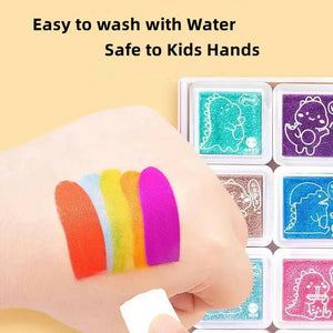 Kids Finger Painting Doodle Coloring Book Set - KIDZMART