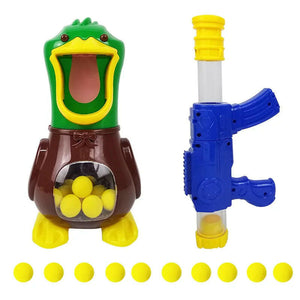 Hunger Shooting Duck Air Gun Soft Pinball Toy.