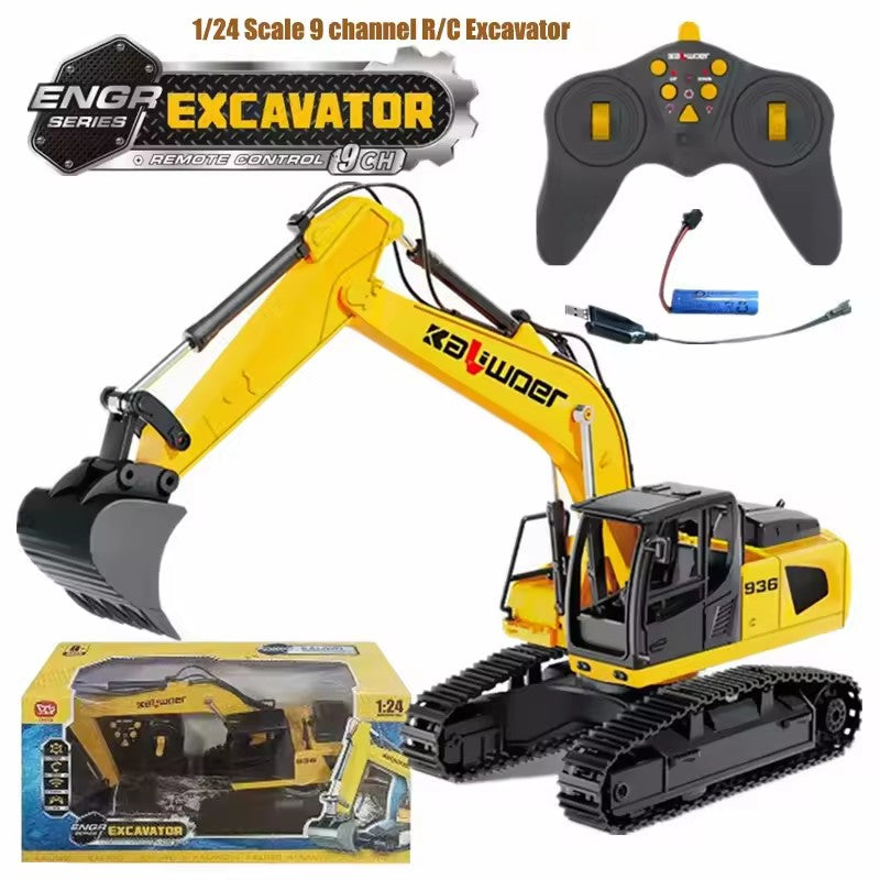 1/24 Scale 9-Channel R/C Excavator