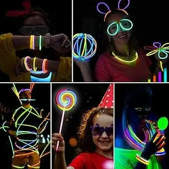 Fluorescent Glowing Light Costume Set (136 Pieces) - KIDZMART