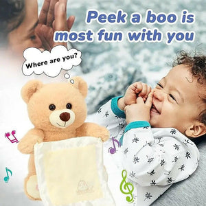 Peek-a-Boo Bear Stuff Toy - KIDZMART