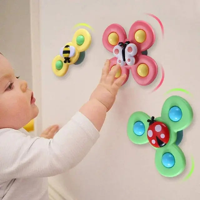 3PCS Suction Cup Spinner Toy For Kids - KIDZMART