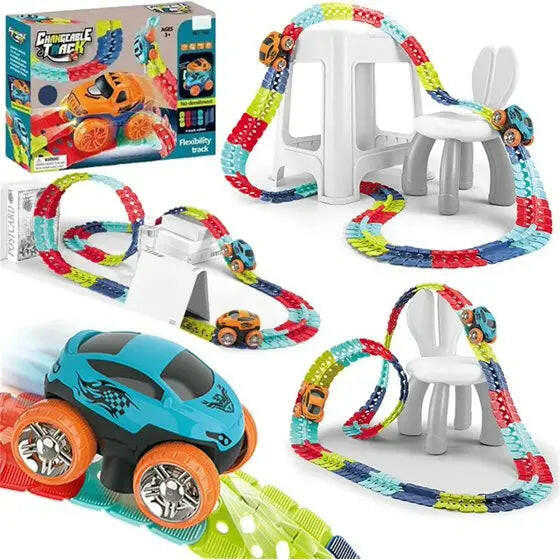360 Degree Changeable Car Track Set - KIDZMART