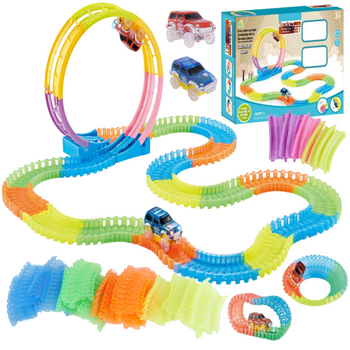 360 Degree Colorful Race Car Track Set KIDZMART