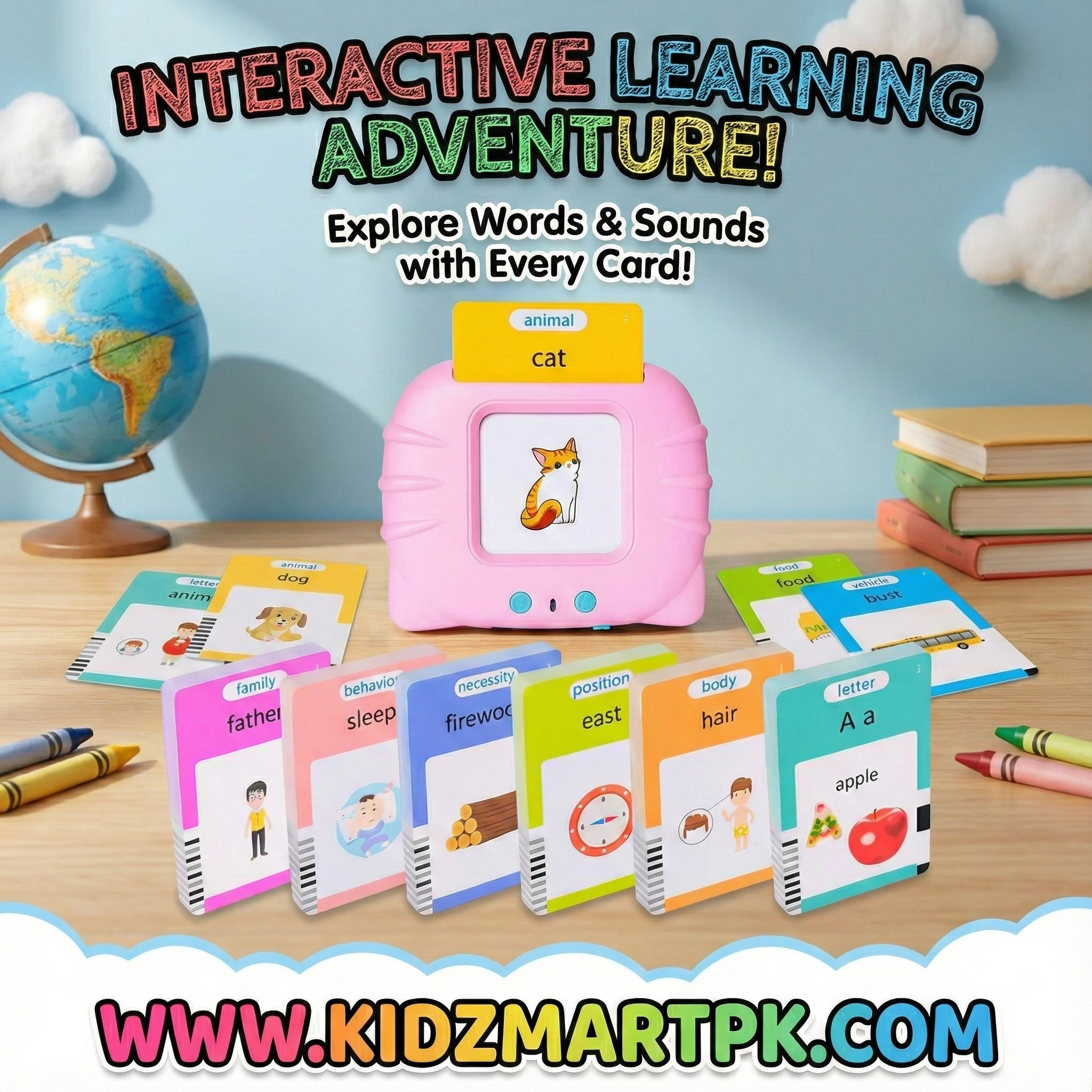 Talking Flash Cards Early Educational Device