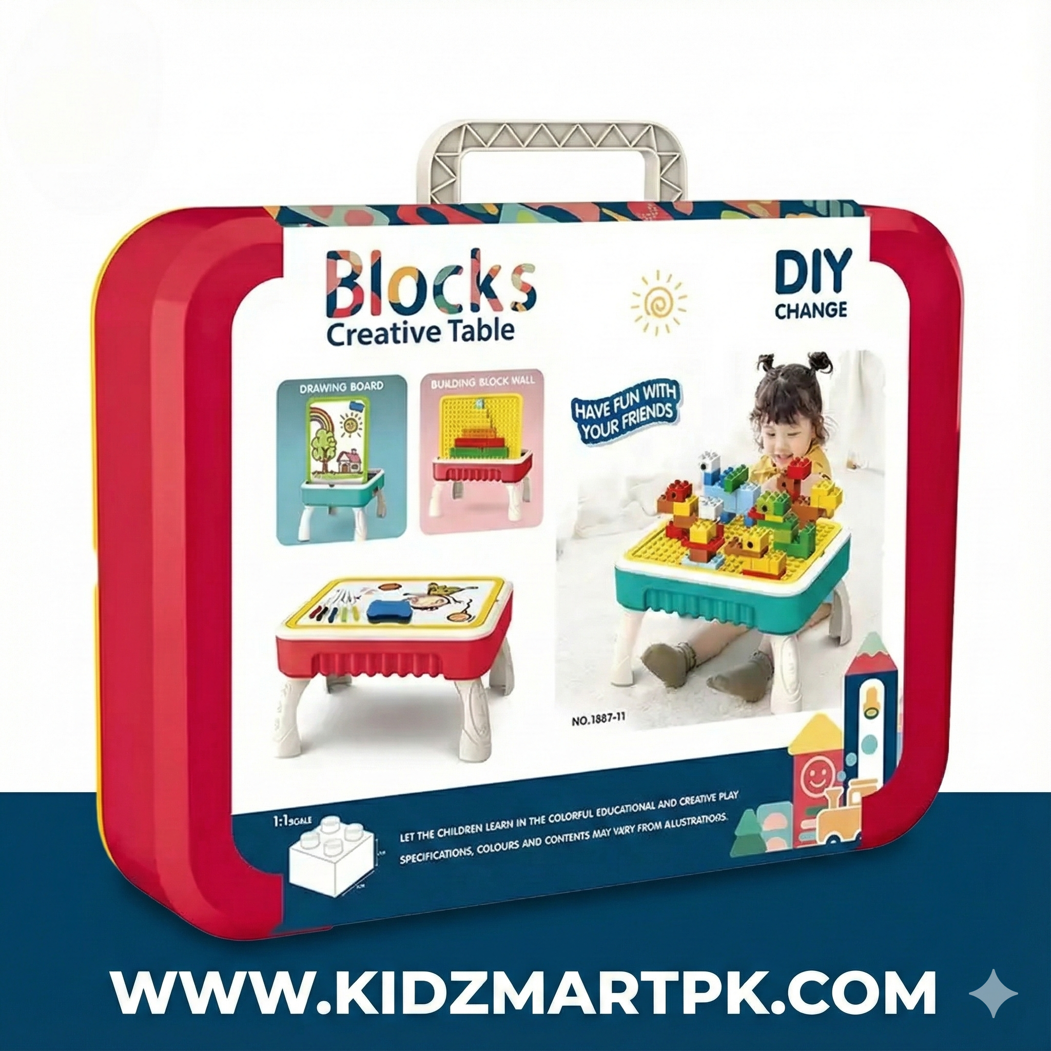 Blocks Creative Table | Building Blocks Table | Drawing Board