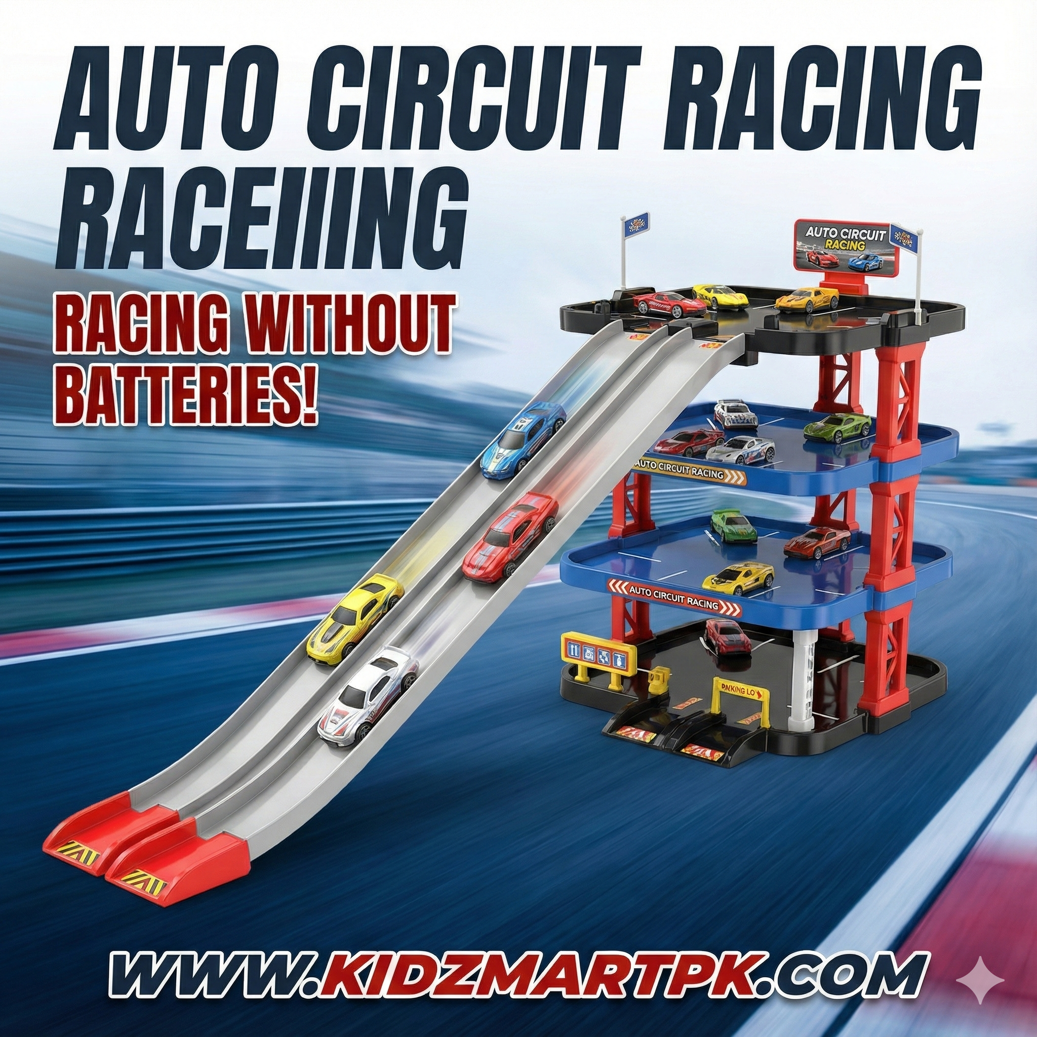 Auto Circuit Racing Parking Lot Playset