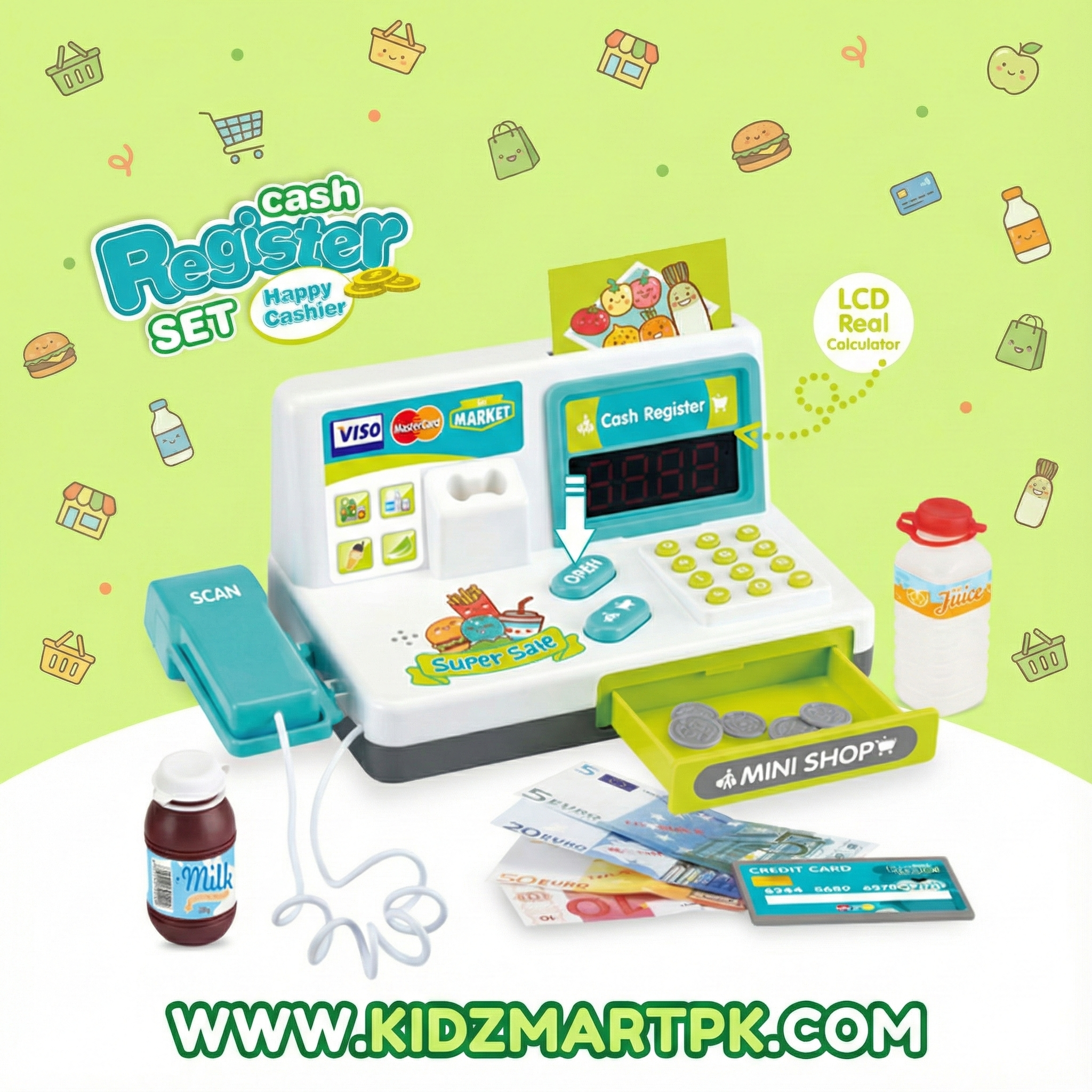 Happy Cashier Cash Register Set