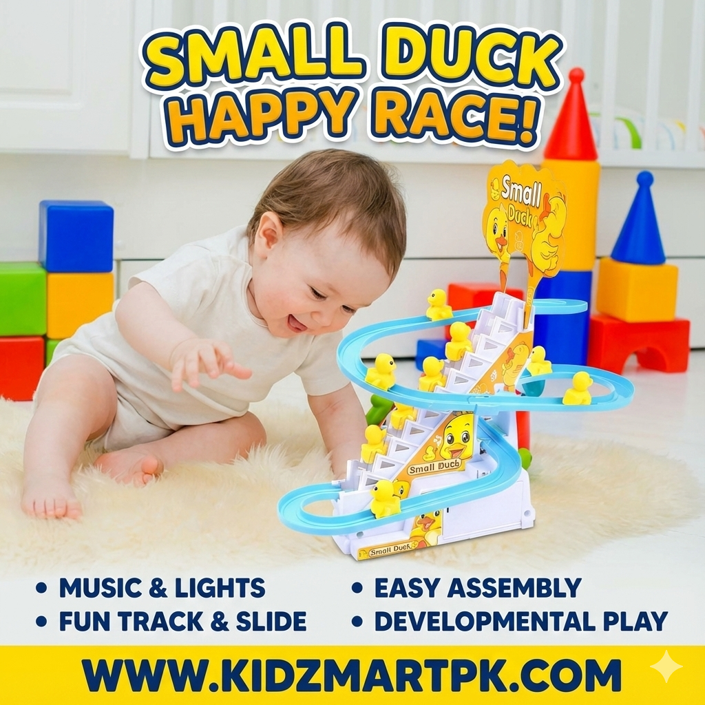 Musical Duck Track Set Toy for Babies - Light-Up Learning Fun