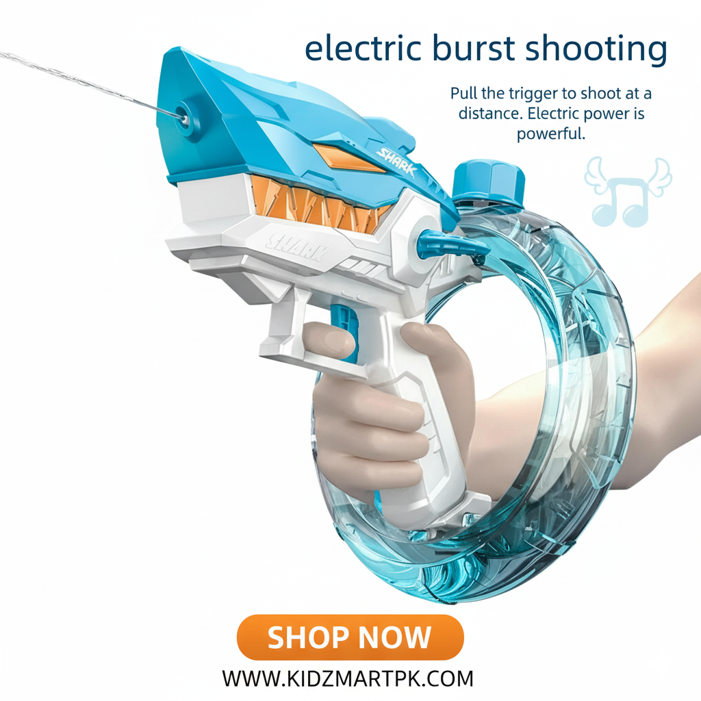 Rechargeable Electric Shark Water Gun Toy