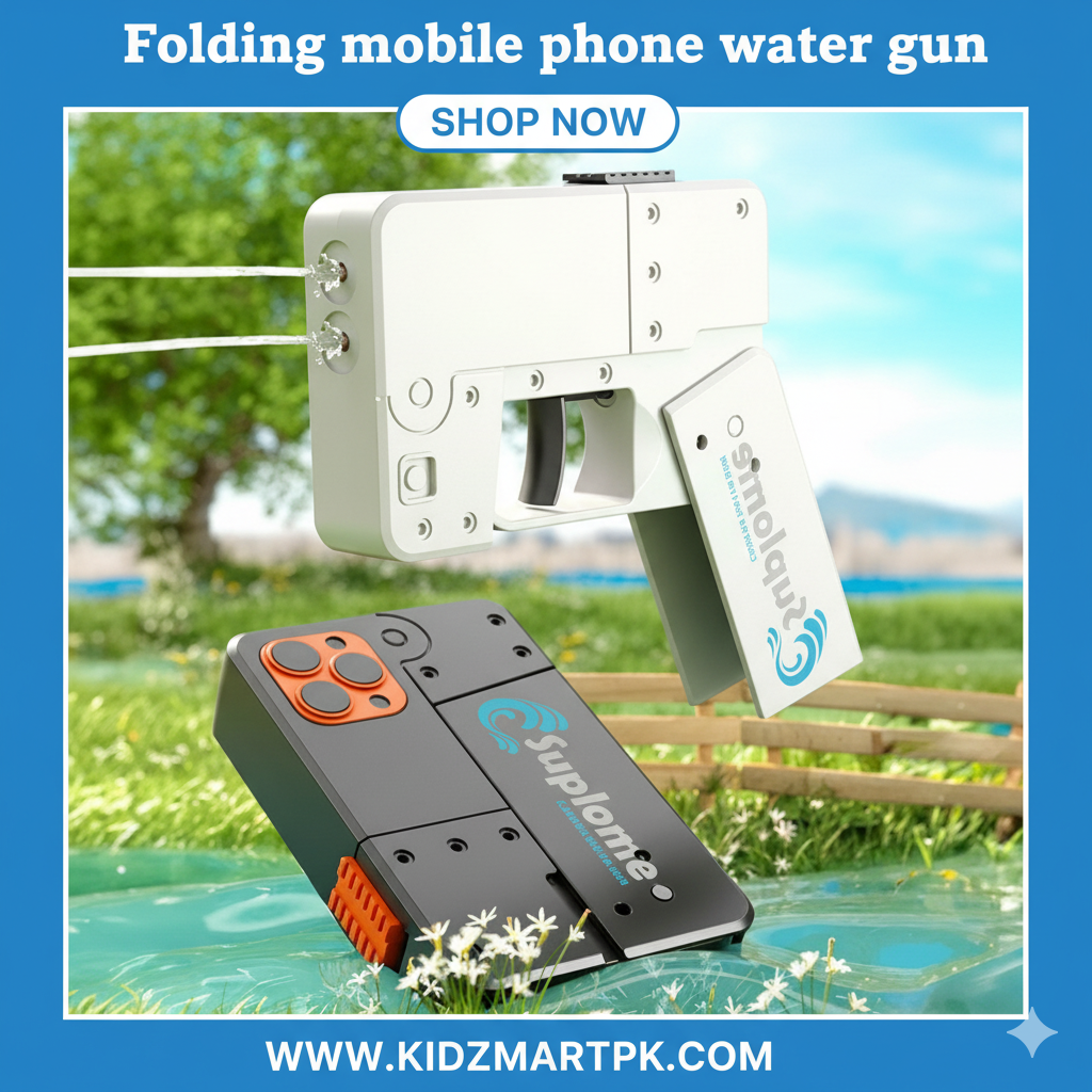 Folding mobile phone water gun