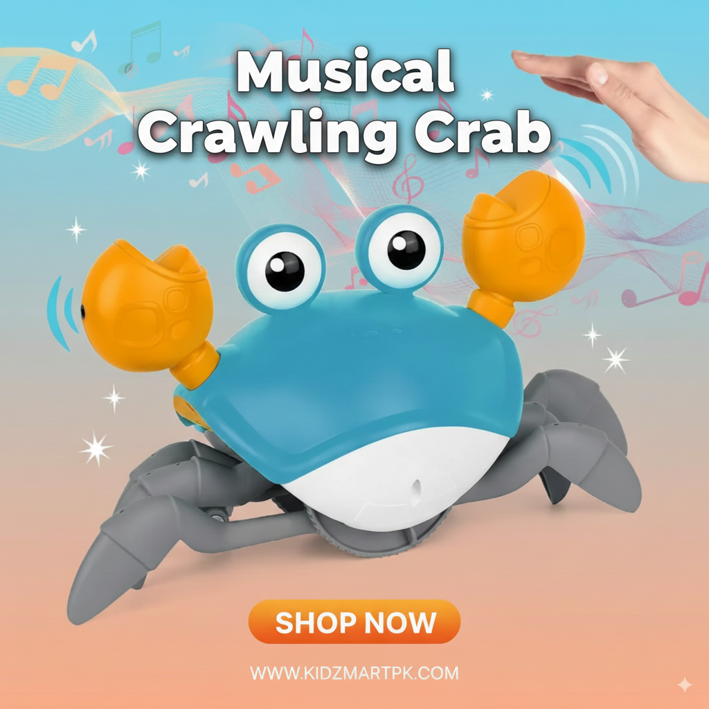 Rechargeable Crawling Crab with Infrared Sensors