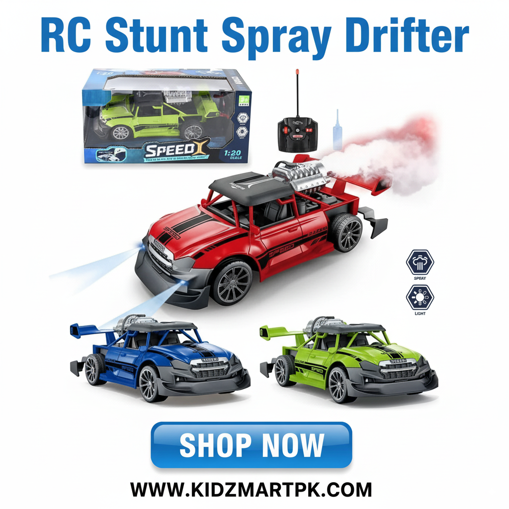 Stunt Spray Remote Control Car With Dazzling Lights
