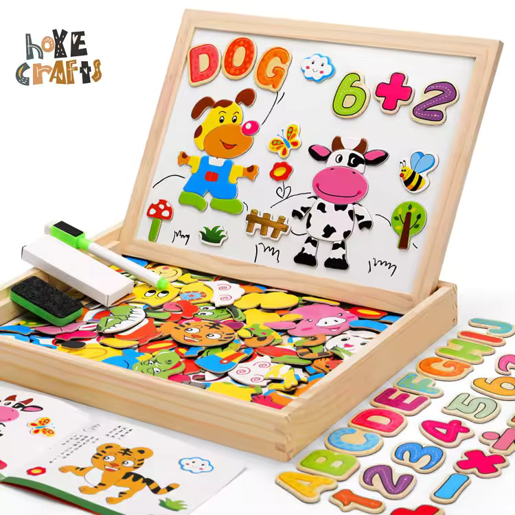kids Board Game Learning Box With Writing blackboard