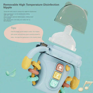 Baby Bottle Musical Rattle Teether - KIDZMART