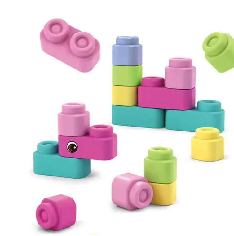 Soft Rubber Blocks Toy For Kids