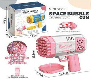 Bubble Machine Gun 40Holes Blaster For Kids KIDZMART