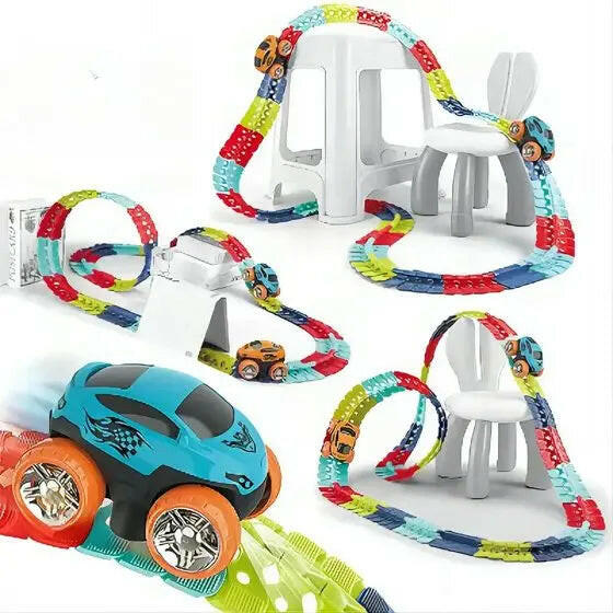 360 Degree Changeable Car Track Set - KIDZMART