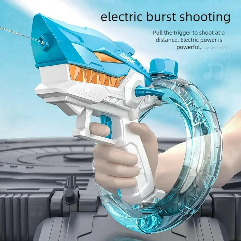 Rechargeable Electric Shark Water Gun Toy.