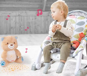 Multi Effects Musical Starry Light Projection Bear - KIDZMART