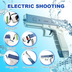 Glock Automatic Rechargeable Dual Tank Water Gun KIDZMART