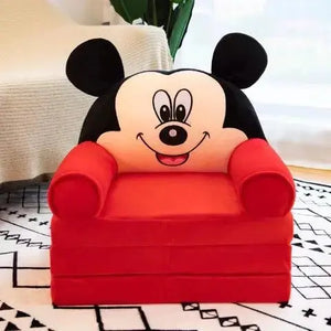 2 in1 Mickey Mouse & Princess Baby Sofa & Bed - KIDZMART