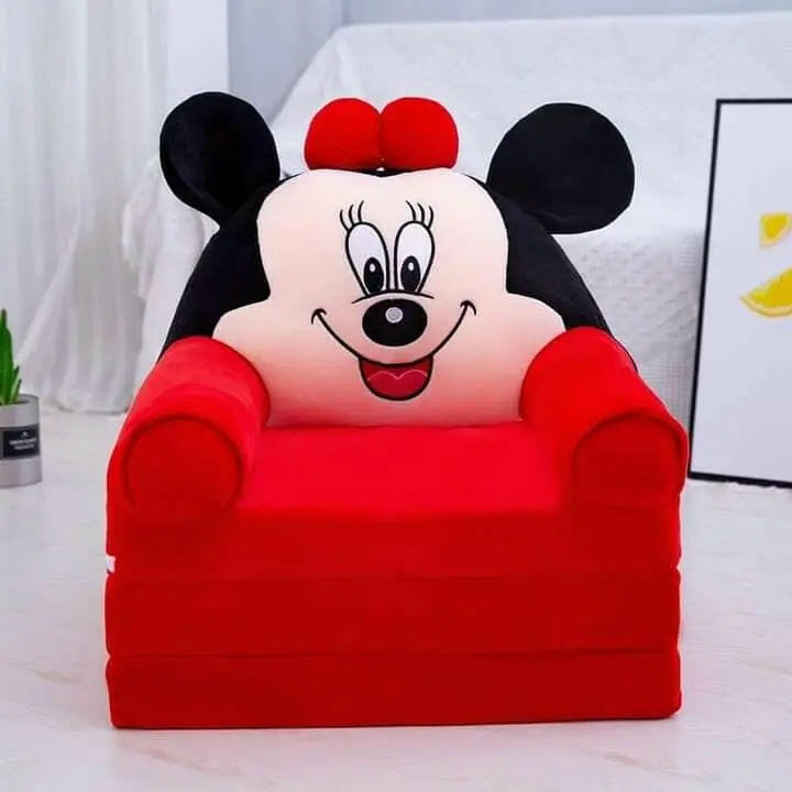 2 in1 Mickey Mouse & Princess Baby Sofa & Bed - KIDZMART