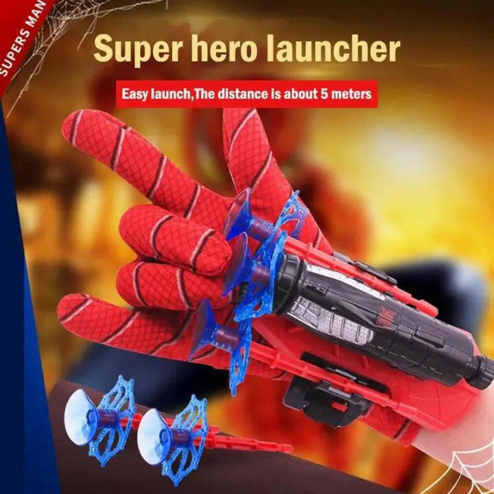 Amazing Spiderman Costume Shooter Glove Toy - KIDZMART