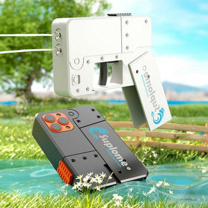 Folding mobile phone water gun.
