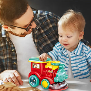 Electric Bubble Spray Train With Light & Music
