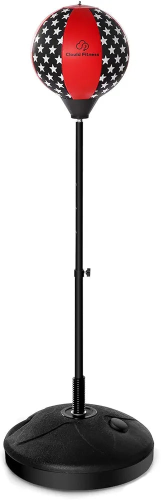 Cloud Fitness Punching Bag with Stand for Kids- Excellent Boxing Gloves, Perfect and Portable Design, Great Gift for Boys & Girls for Exercise and Fun Activities