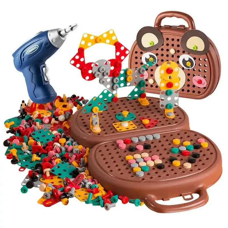 Screwdriver Set Unleash Creativity with Puzzle Blocks Building Blocks for Kids KIDZMART