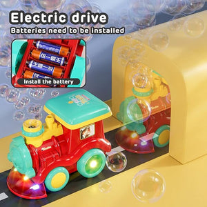 Electric Bubble Spray Train With Light & Music