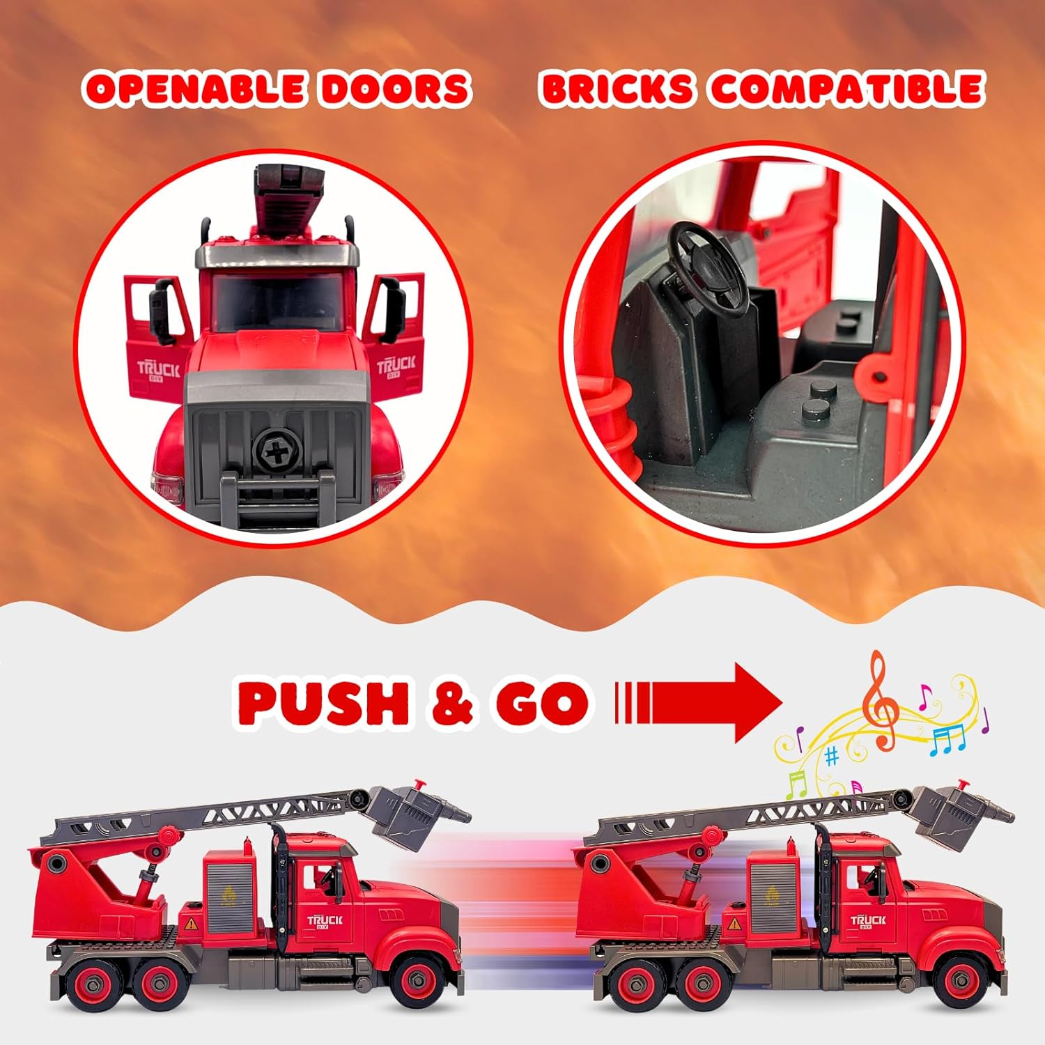 Remote Control Firefighter Truck For Kids