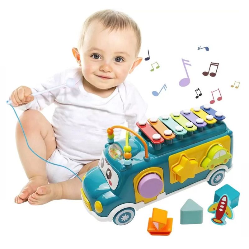 Musical Learning Adventure: Baby Shape Sorting And Xylophone Bus (Deal)
