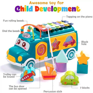 Musical Learning Adventure: Baby Shape Sorting And Xylophone Bus (Deal)
