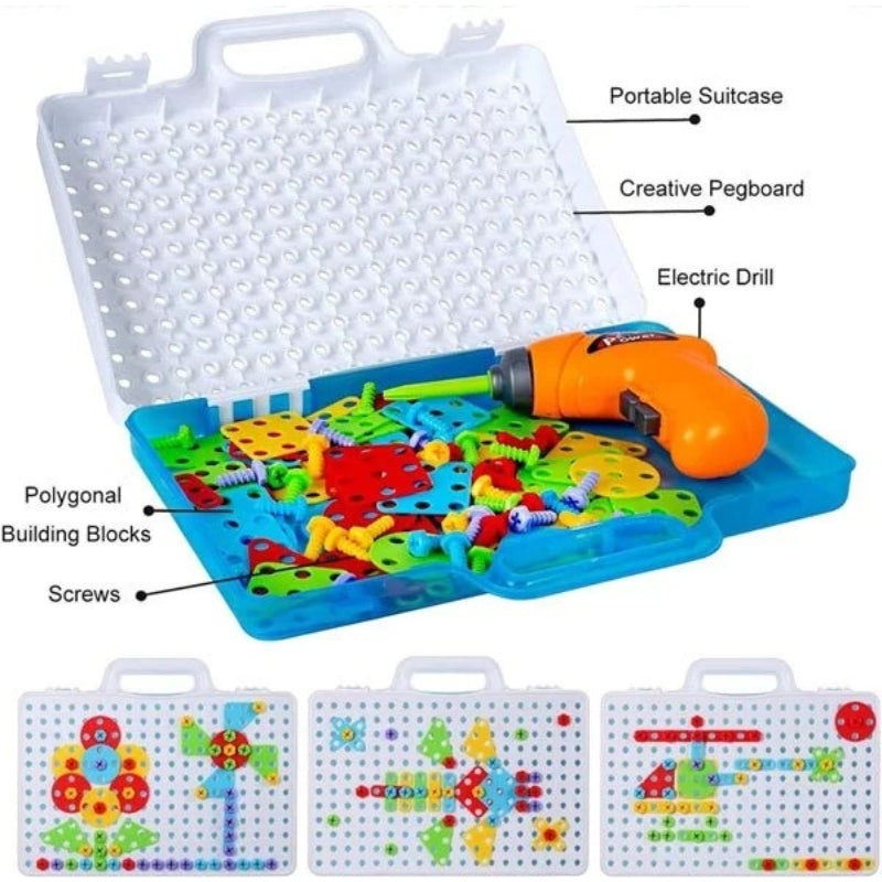 Creative Gear & Drill Construction Kit With Battery Operator
