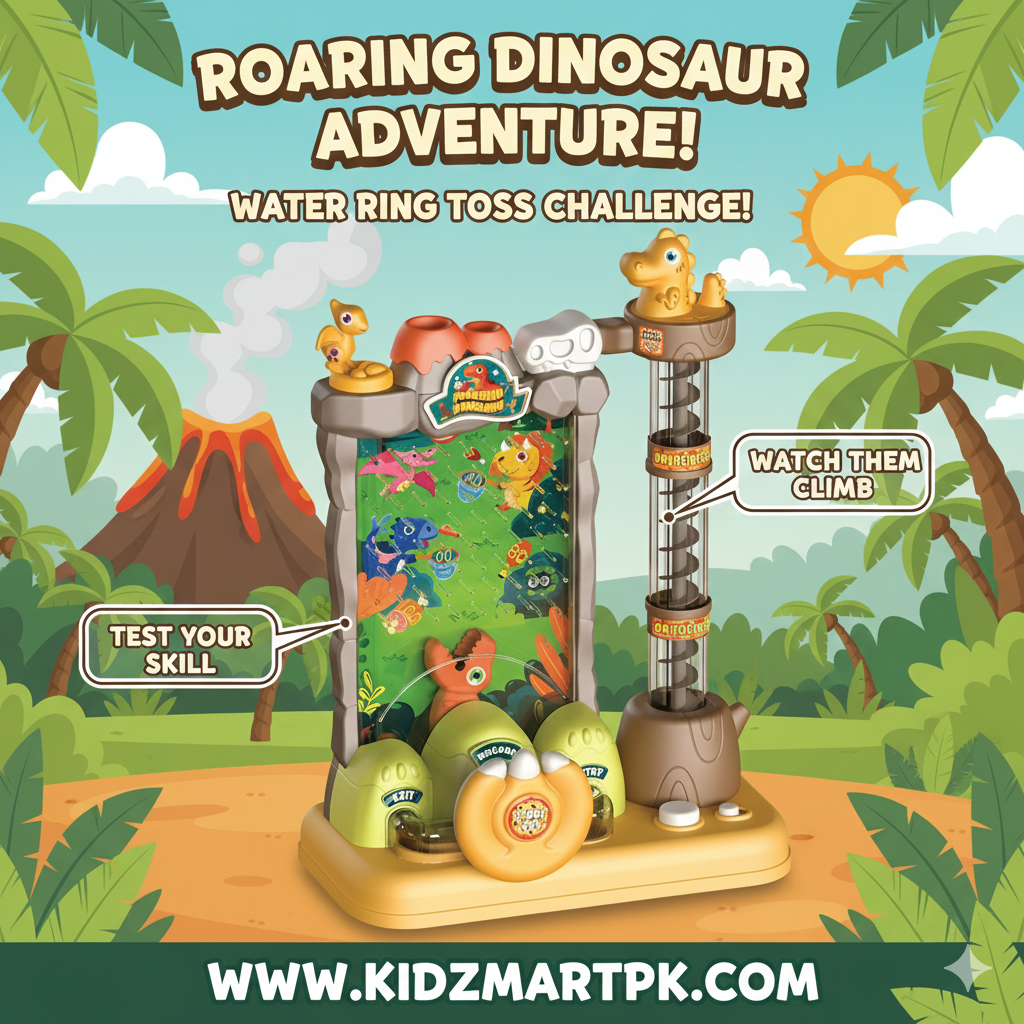 Foraging Dinosaur Water Ring Toss Game