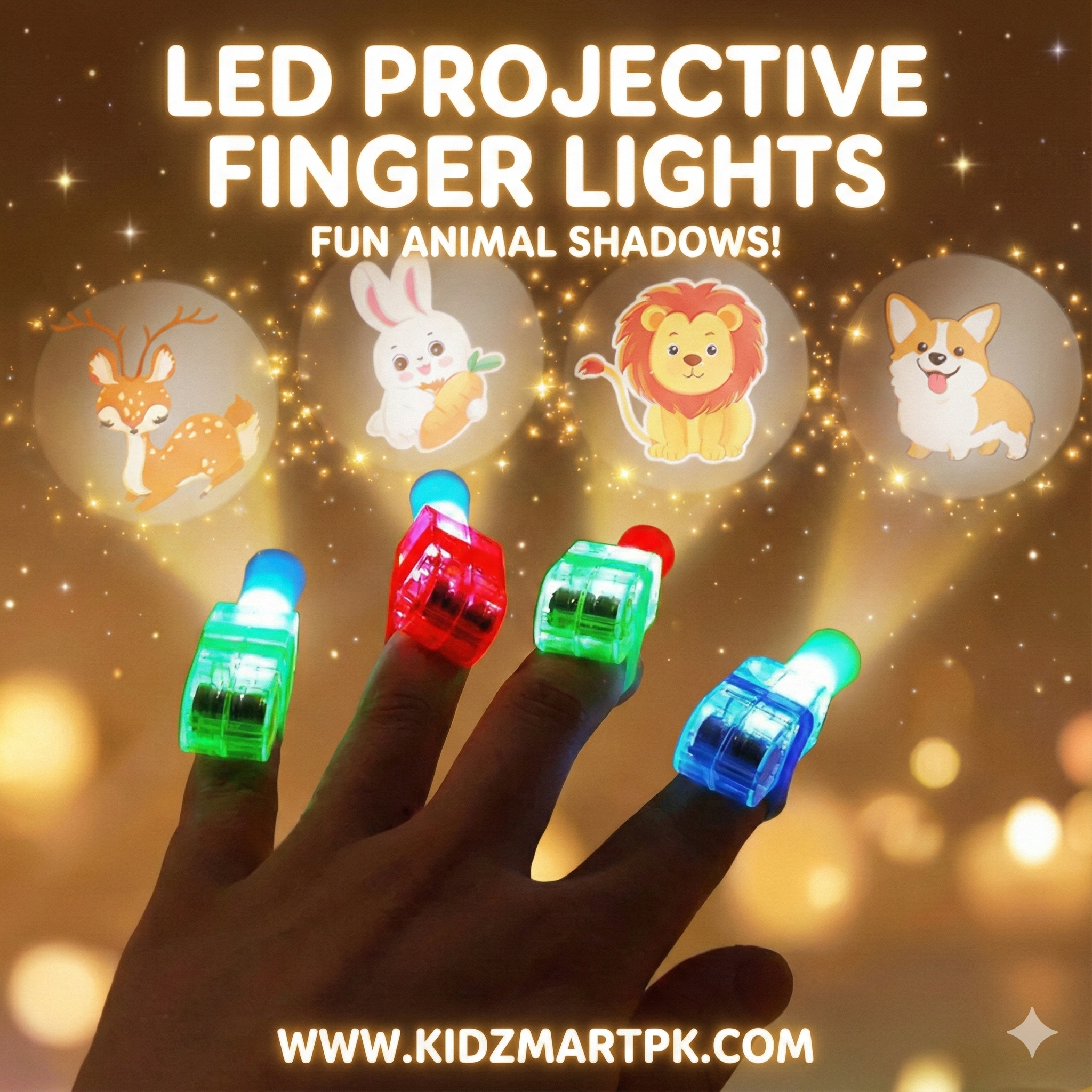 Projection Finger Flashlight