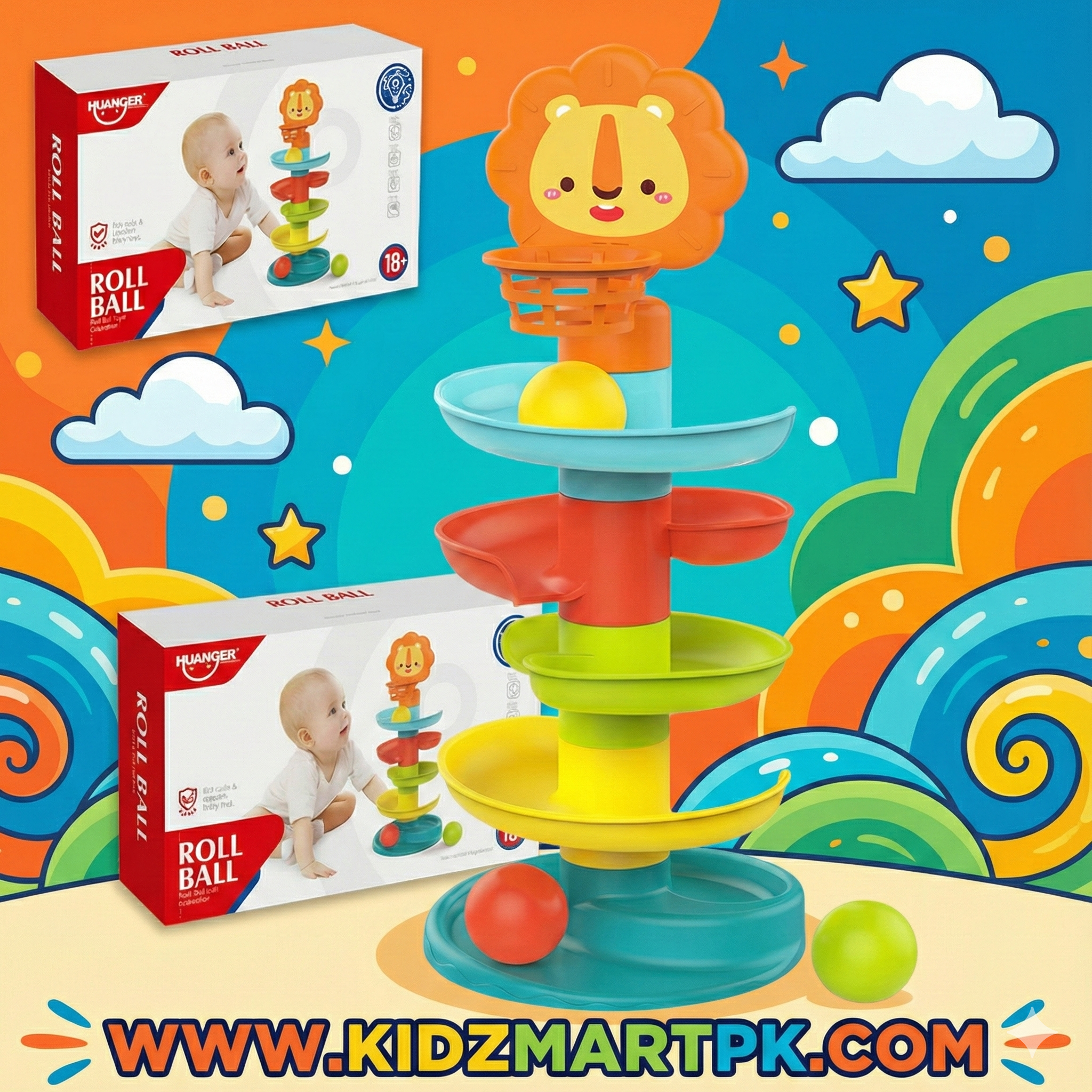 HUANGER Roll Ball Activity Tower