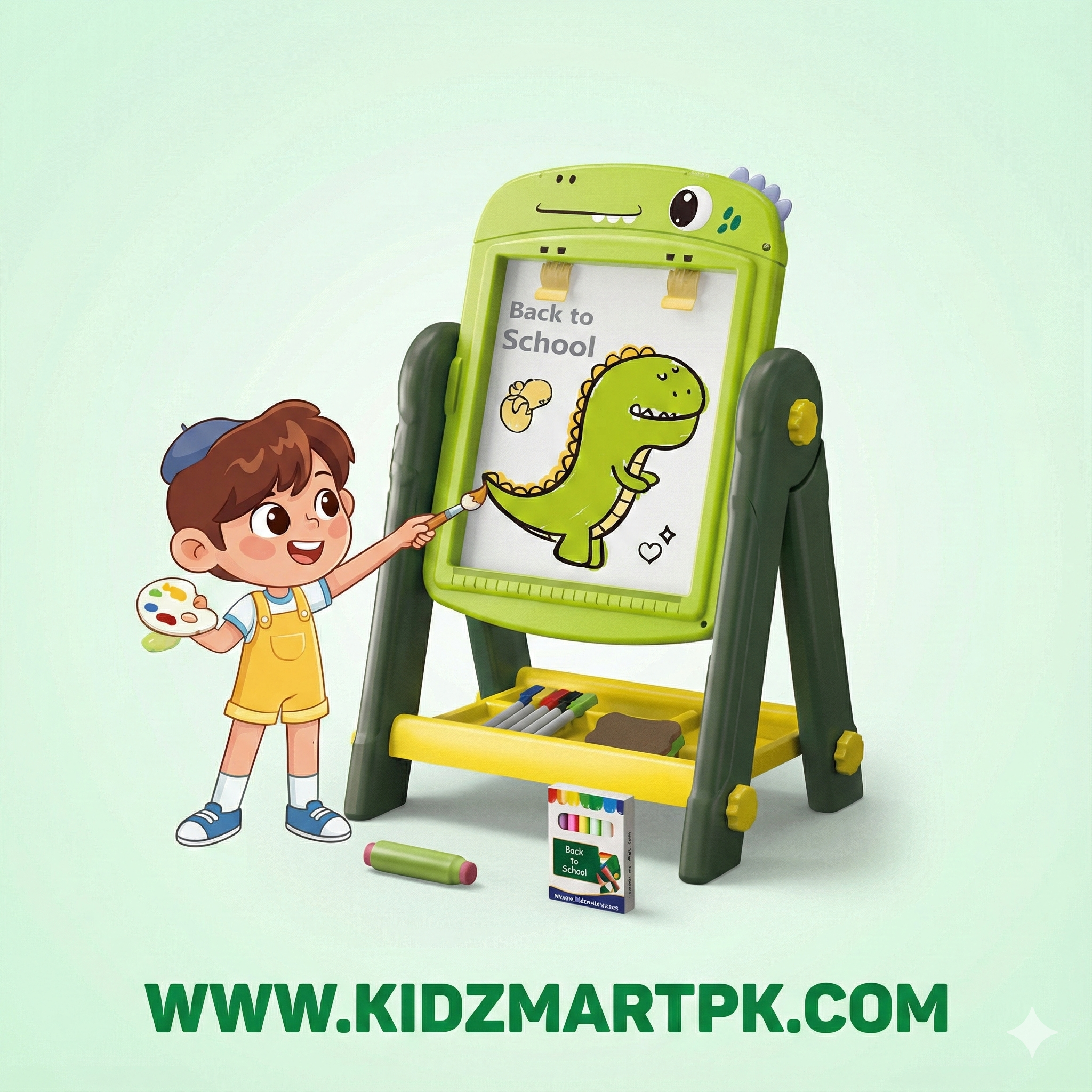 Double-Faced Drawing Board for Kids