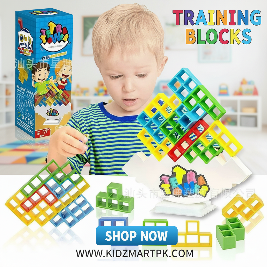 Tetra Tower Balance Stacking Building Blocks Game