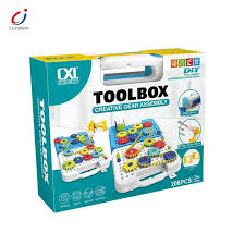 Tool Box Rotating Gear Building Blocks – Creative STEM Toy for Kids